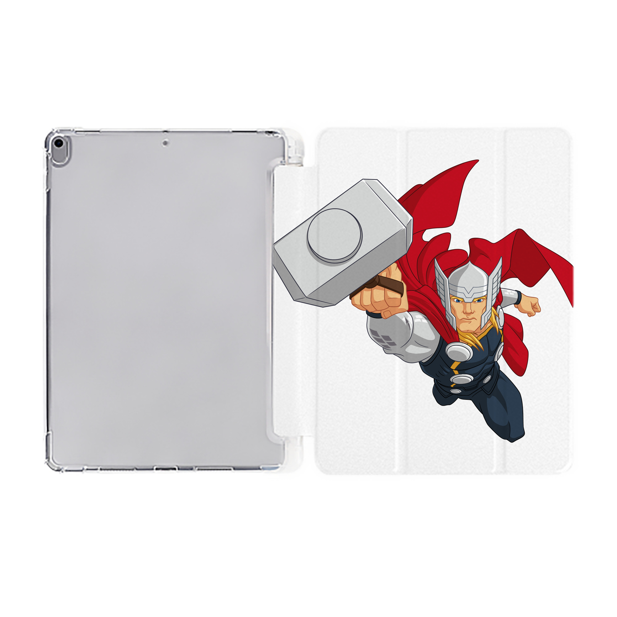 （画像用） アベンジャーズ The Avengers IPad ケース ペン収納付き 三つ折りスタンド PUレザー×シリコン 対応機種9.5/10.5/10.9インチ
